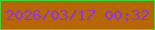 文字の大きさ：2、枠の色：47d039、背景の色：b66702、文字の色：9232e8 無料ブログパーツのブログ時計