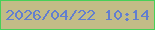 文字の大きさ：3、枠の色：47d058、背景の色：c2bc87、文字の色：627ecf 無料ブログパーツのブログ時計