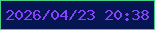 文字の大きさ：5、枠の色：47d188、背景の色：061653、文字の色：8742fe 無料ブログパーツのブログ時計