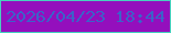 文字の大きさ：1、枠の色：47d1bf、背景の色：940fbd、文字の色：3c62c9 無料ブログパーツのブログ時計