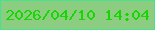 文字の大きさ：1、枠の色：47e28d、背景の色：8ccd81、文字の色：17d603 無料ブログパーツのブログ時計