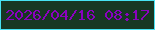 文字の大きさ：2、枠の色：47e2f3、背景の色：173723、文字の色：8a02bf 無料ブログパーツのブログ時計