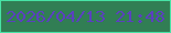 文字の大きさ：3、枠の色：47e3a5、背景の色：317e54、文字の色：5b40c0 無料ブログパーツのブログ時計