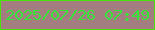 文字の大きさ：2、枠の色：47e608、背景の色：a37d80、文字の色：36e537 無料ブログパーツのブログ時計