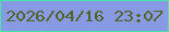 文字の大きさ：3、枠の色：47e7a9、背景の色：899ae5、文字の色：506323 無料ブログパーツのブログ時計