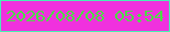文字の大きさ：5、枠の色：47efb5、背景の色：f031de、文字の色：4edb46 無料ブログパーツのブログ時計