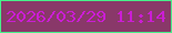 文字の大きさ：2、枠の色：47f08a、背景の色：893869、文字の色：cb1dd4 無料ブログパーツのブログ時計