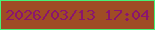 文字の大きさ：3、枠の色：47f177、背景の色：9f4c25、文字の色：8a156e 無料ブログパーツのブログ時計