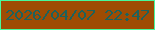 文字の大きさ：5、枠の色：47f89d、背景の色：9e4c04、文字の色：1d625d 無料ブログパーツのブログ時計