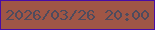 文字の大きさ：5、枠の色：480ca6、背景の色：9f5646、文字の色：4e4b5d 無料ブログパーツのブログ時計