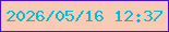 文字の大きさ：5、枠の色：480cdd、背景の色：facbb4、文字の色：03bbd7 無料ブログパーツのブログ時計