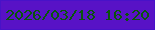 文字の大きさ：2、枠の色：4812c8、背景の色：5812c6、文字の色：09550b 無料ブログパーツのブログ時計
