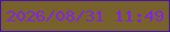 文字の大きさ：5、枠の色：4813a5、背景の色：76622a、文字の色：8522e7 無料ブログパーツのブログ時計