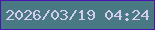 文字の大きさ：4、枠の色：4815b3、背景の色：497a84、文字の色：d5ccef 無料ブログパーツのブログ時計