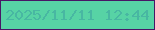 文字の大きさ：3、枠の色：481666、背景の色：57d3a5、文字の色：48b7a2 無料ブログパーツのブログ時計
