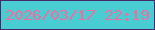 文字の大きさ：5、枠の色：48296b、背景の色：49ccd2、文字の色：f36c9d 無料ブログパーツのブログ時計