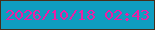 文字の大きさ：3、枠の色：482d18、背景の色：0f9dc0、文字の色：ed1ea5 無料ブログパーツのブログ時計