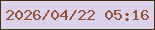 文字の大きさ：2、枠の色：482e0e、背景の色：dad3eb、文字の色：975034 無料ブログパーツのブログ時計