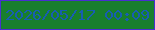 文字の大きさ：1、枠の色：482fcf、背景の色：187f2d、文字の色：175db3 無料ブログパーツのブログ時計