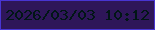 文字の大きさ：5、枠の色：4835d2、背景の色：2e1659、文字の色：011616 無料ブログパーツのブログ時計