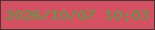 文字の大きさ：1、枠の色：483735、背景の色：d55062、文字の色：51a243 無料ブログパーツのブログ時計