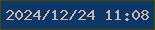 文字の大きさ：1、枠の色：484807、背景の色：0c3767、文字の色：ccb6ab 無料ブログパーツのブログ時計
