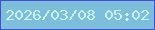 文字の大きさ：1、枠の色：484bd3、背景の色：7dbfdb、文字の色：c7eff4 無料ブログパーツのブログ時計