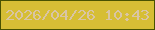 文字の大きさ：2、枠の色：485201、背景の色：d6be35、文字の色：d9c5a4 無料ブログパーツのブログ時計
