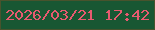 文字の大きさ：1、枠の色：48532d、背景の色：185733、文字の色：e75a70 無料ブログパーツのブログ時計