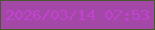 文字の大きさ：3、枠の色：485930、背景の色：a448a7、文字の色：c143d0 無料ブログパーツのブログ時計