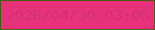 文字の大きさ：2、枠の色：485e0a、背景の色：e73279、文字の色：d13171 無料ブログパーツのブログ時計