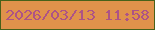 文字の大きさ：4、枠の色：486119、背景の色：e0924b、文字の色：ad5386 無料ブログパーツのブログ時計