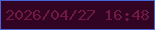 文字の大きさ：1、枠の色：4864d9、背景の色：310423、文字の色：711941 無料ブログパーツのブログ時計