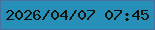 文字の大きさ：5、枠の色：4870a1、背景の色：2790b9、文字の色：11140c 無料ブログパーツのブログ時計