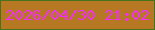 文字の大きさ：3、枠の色：48731c、背景の色：b77823、文字の色：f02ef4 無料ブログパーツのブログ時計