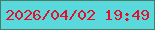 文字の大きさ：3、枠の色：487c67、背景の色：59d9dc、文字の色：e4102b 無料ブログパーツのブログ時計
