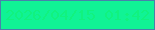 文字の大きさ：4、枠の色：4881ab、背景の色：10f395、文字の色：11f27f 無料ブログパーツのブログ時計
