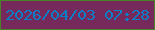 文字の大きさ：4、枠の色：488529、背景の色：76295b、文字の色：087fc7 無料ブログパーツのブログ時計