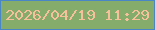 文字の大きさ：1、枠の色：4886c6、背景の色：85ac6b、文字の色：f5c09a 無料ブログパーツのブログ時計