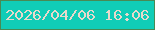 文字の大きさ：3、枠の色：488a54、背景の色：10cdb7、文字の色：e9d9cb 無料ブログパーツのブログ時計