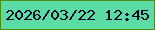 文字の大きさ：1、枠の色：488f10、背景の色：5bdca4、文字の色：0e0827 無料ブログパーツのブログ時計