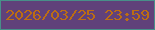 文字の大きさ：3、枠の色：488f89、背景の色：60417a、文字の色：bc6d13 無料ブログパーツのブログ時計