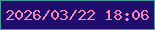 文字の大きさ：3、枠の色：48999c、背景の色：200c6d、文字の色：f789b5 無料ブログパーツのブログ時計