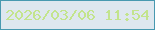 文字の大きさ：5、枠の色：4899b0、背景の色：dee7ef、文字の色：c3e48d 無料ブログパーツのブログ時計