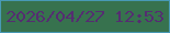 文字の大きさ：5、枠の色：4899b5、背景の色：37724e、文字の色：552d71 無料ブログパーツのブログ時計