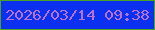 文字の大きさ：4、枠の色：48a51f、背景の色：0b30ef、文字の色：b572cf 無料ブログパーツのブログ時計