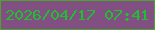 文字の大きさ：1、枠の色：48a52a、背景の色：824f82、文字の色：21bf30 無料ブログパーツのブログ時計