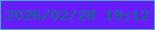 文字の大きさ：1、枠の色：48a9bf、背景の色：671dfb、文字の色：037777 無料ブログパーツのブログ時計