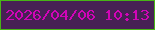 文字の大きさ：4、枠の色：48b416、背景の色：472154、文字の色：d105b7 無料ブログパーツのブログ時計