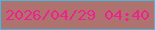 文字の大きさ：4、枠の色：48b6e1、背景の色：ae736f、文字の色：ed228e 無料ブログパーツのブログ時計